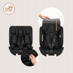 Lionelo Moxie Next i-Size κάθισμα αυτοκινήτου 40-105 cm black - Image 4