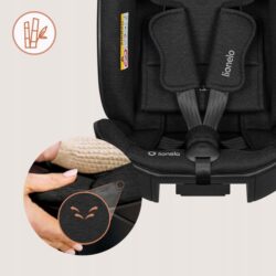Lionelo Moxie Next i-Size κάθισμα αυτοκινήτου 40-105 cm black - Image 5