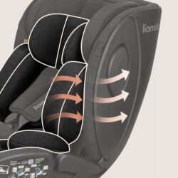 Lionelo Moxie Next i-Size κάθισμα αυτοκινήτου 40-105 cm black - Image 6