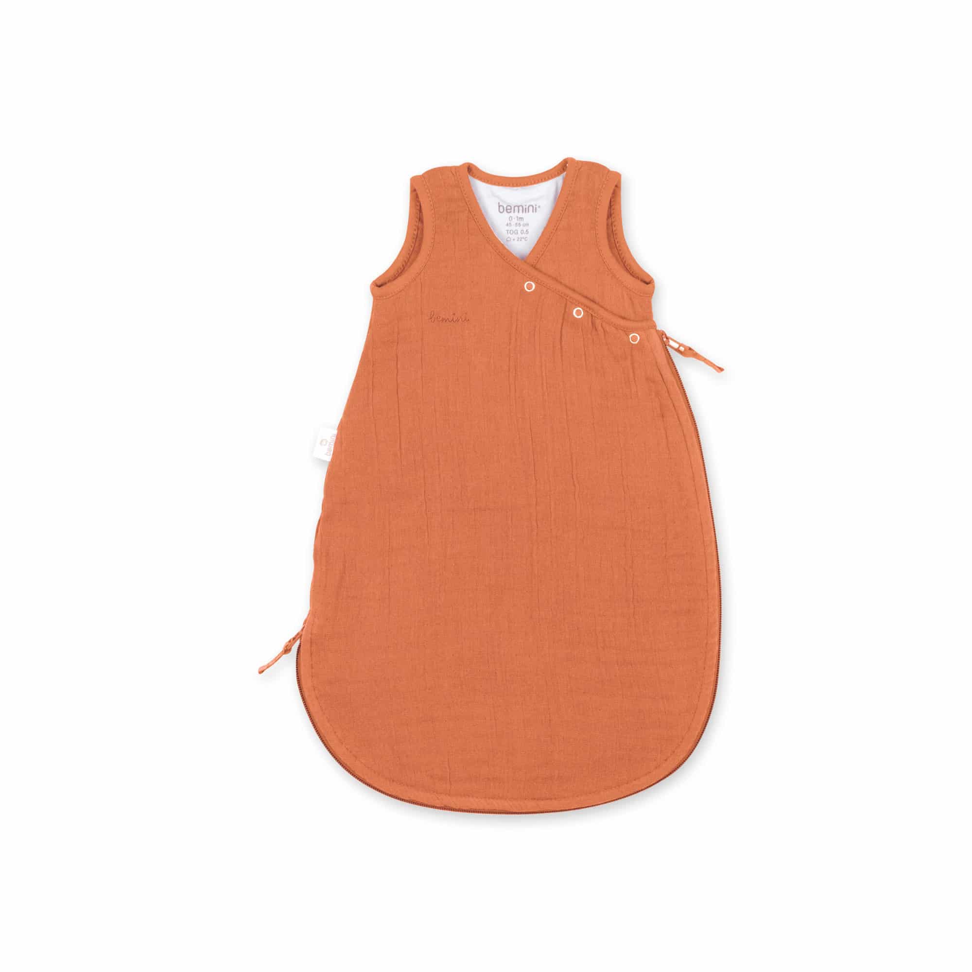 magic_bag_soft_summer_muslin_0-1m_swadl_pumpkin_136swadl38su Bemini Magic Bag 0.5 Tog Pumpkin Swaddle 0-1 Μηνών - Image 1