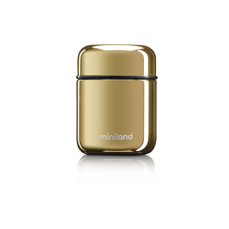 Jovi Fotógrafos Miniland Deluxe Mini Θερμός Φαγητού Gold 280ml - Image 1