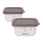 Miniland Σετ 2 Αποθηκευτικά Δοχεία Naturset Chick