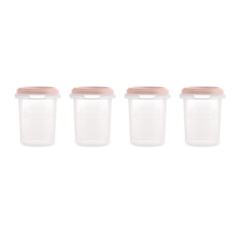 miniland-set-4-hermisized-250-ml-dolce-candy MiniLand Δοχεία Αποθήκευσης Τροφίμων 4τμχ 250ml ML Dolce Candy - Image 1