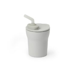 Miniware Des.15 Ποτηράκι PLA με καλαμάκι Σιλικόνης Γκρι