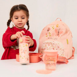 Miniland Παιδικό Ανοξείδωτο Παγούρι Steel Junior Bottle Butterfly 320ml - Image 2