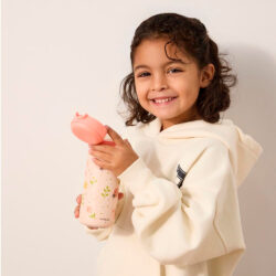 Miniland Παιδικό Ανοξείδωτο Παγούρι Steel Junior Bottle Butterfly 320ml - Image 5