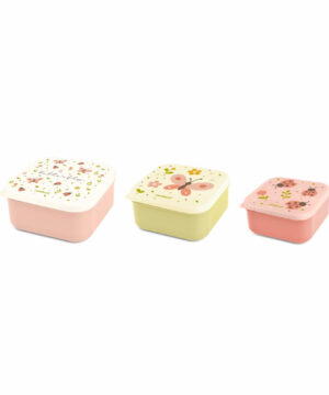 Miniland Παιδικό Σετ Δοχείων Snackbox-3 Butterfly
