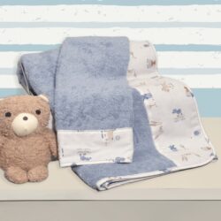 Σετ Πετσέτες 2 τεμ. 100% Bαμβάκι 450 γρμ/τμ 30x50cm & 70x120cm Design 414 Oliver Baby - Image 2