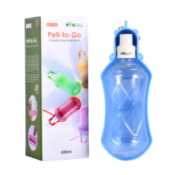 PETIGIO ΦΟΡΗΤΟ ΜΠΟΥΚΑΛΙ ΝΕΡΟΥ ΓΙΑ ΣΚΥΛΟΥΣ 520 ML ΜΠΛΕ