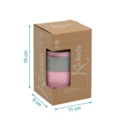 Kiokids Βρεφικό Θερμός Φαγητού με Κουταλάκι Ροζ 500ml. - Image 3