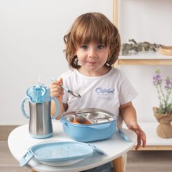 Kiokids Δοχείο Φαγητού με Ανοξείδωτο ταψάκι Μπλε 450ml. - Image 10