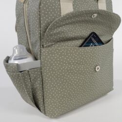Walking Mum Τσάντα Αλλαξιέρα Backpack Poppy Olive Πουά - Image 27