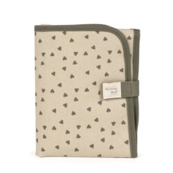 Walking Mum Αλλαξιέρα Στρωματάκι Poppy Olive Hearts - Image 6