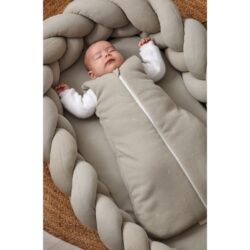 Bimbidreams Βρεφική Φωλιά Ύπνου Πλεξούδα με Memory Foam "Sand" 85x62 εκ. - Image 7