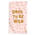 Saro Πετσέτα Παραλίας Microfiber Born to be Wild 90x160εκ.