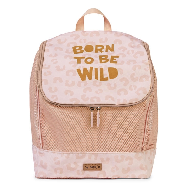 photo Saro Αδιάβροχο Τσαντάκι Backpack με δίχτυ Born to Be Wild - Image 1