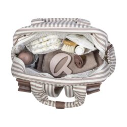 Walking Mum Τσάντα Αλλαξιέρα Backpack Praline Strips Moka - Image 5