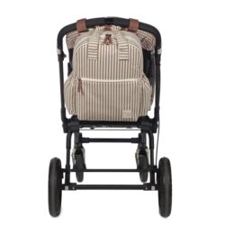 Walking Mum Τσάντα Αλλαξιέρα Backpack Praline Strips Moka - Image 6