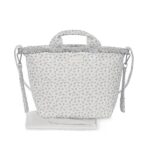 Pasito a Pasito Τσάντα Αλλαξιέρα Little Bloom Flowers Grey