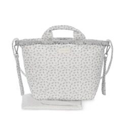 Pasito a Pasito Τσάντα Αλλαξιέρα Little Bloom Flowers Grey
