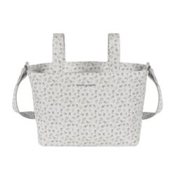 Pasito a Pasito Τσάντα Αλλαξιέρα Little Bloom Flowers Grey Mini 37x24x13εκ.