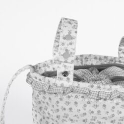 Pasito a Pasito Οργανωτής Καροτσιού Bucket Little Bloom Flowers Γκρι - Image 3