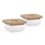 Miniland Σετ 2 Δοχείων 210 ML Eco Square Chick