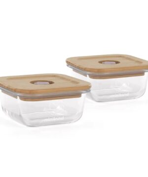 Miniland Σετ 2 Δοχείων 210 ML Eco Square Chick