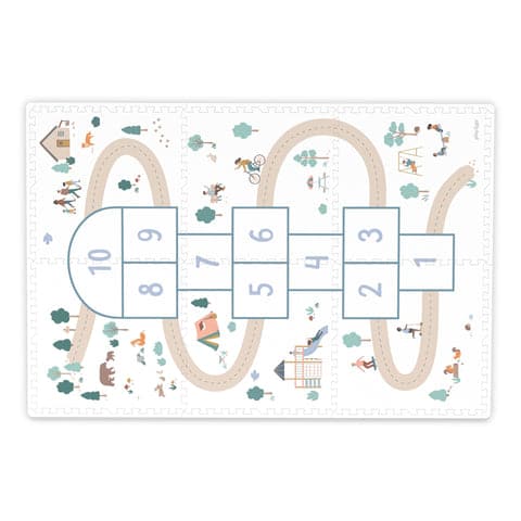 snuz 1 (4) PLAY&GO. Στρωματάκι-παζλ διπλής όψης - κουτί αποθήκευσης - Κουτσό - Image 1