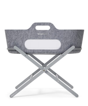 Snuz Καλαθούνα SnuzBaskit Light Grey &  Ξύλινη Βάση Dove