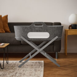 Snuz Καλαθούνα SnuzBaskit Light Grey &  Ξύλινη Βάση Dove - Image 2