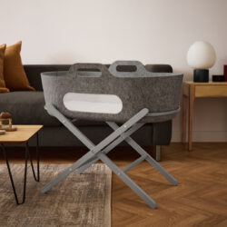 Snuz Καλαθούνα SnuzBaskit Light Grey &  Ξύλινη Βάση Dove - Image 7