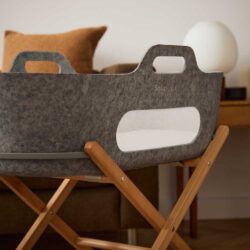 Snuz Καλαθούνα SnuzBaskit Dark Grey & Ξύλινη Βάση Natural - Image 6