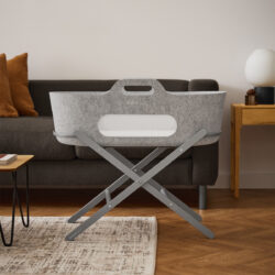 Snuz Καλαθούνα SnuzBaskit Light Grey & Ξύλινη Βάση Dove - Image 2