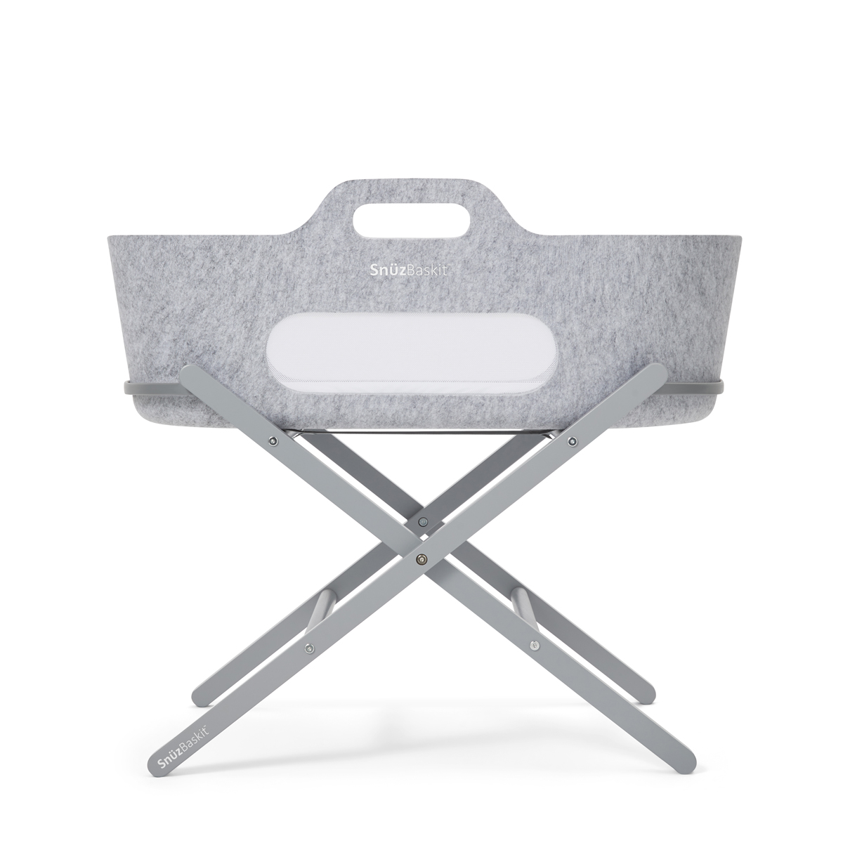 snuz-kalathouna-snuzbaskit-light-grey-xulini-basi-dove Snuz Καλαθούνα SnuzBaskit Light Grey & Ξύλινη Βάση Dove - Image 1