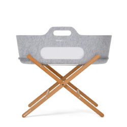 Snuz Καλαθούνα SnuzBaskit Light Grey & Ξύλινη Βάση Natural