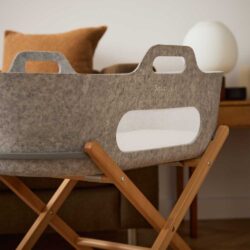 Snuz Καλαθούνα SnuzBaskit Light Grey & Ξύλινη Βάση Natural - Image 6