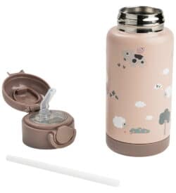 Done By Deer Παιδικό Παγούρι Ισοθερμικό με Καλαμάκι Playground Powder Pink 340ml - Image 2