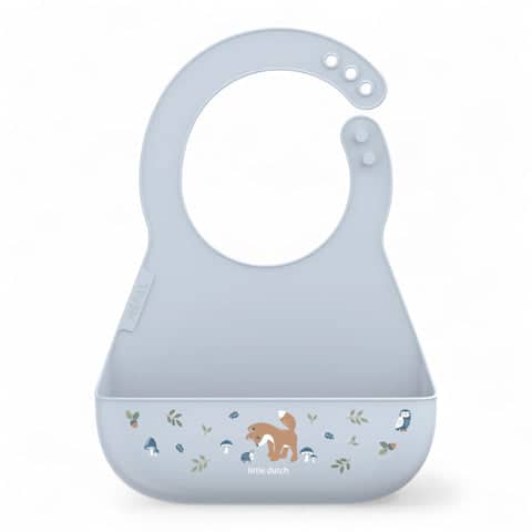 BABY STARS1 Little Dutch Σαλιάρα σιλικόνης Mio Forest Friends - Image 1