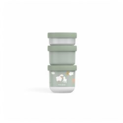 Little Dutch Σετ 3 στοιβαζόμενα δοχεία φαγητού Mio Little Farm