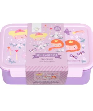 A little lovely company Σετ 4 δοχεία φαγητού Lunch & Snack Box - Princesses