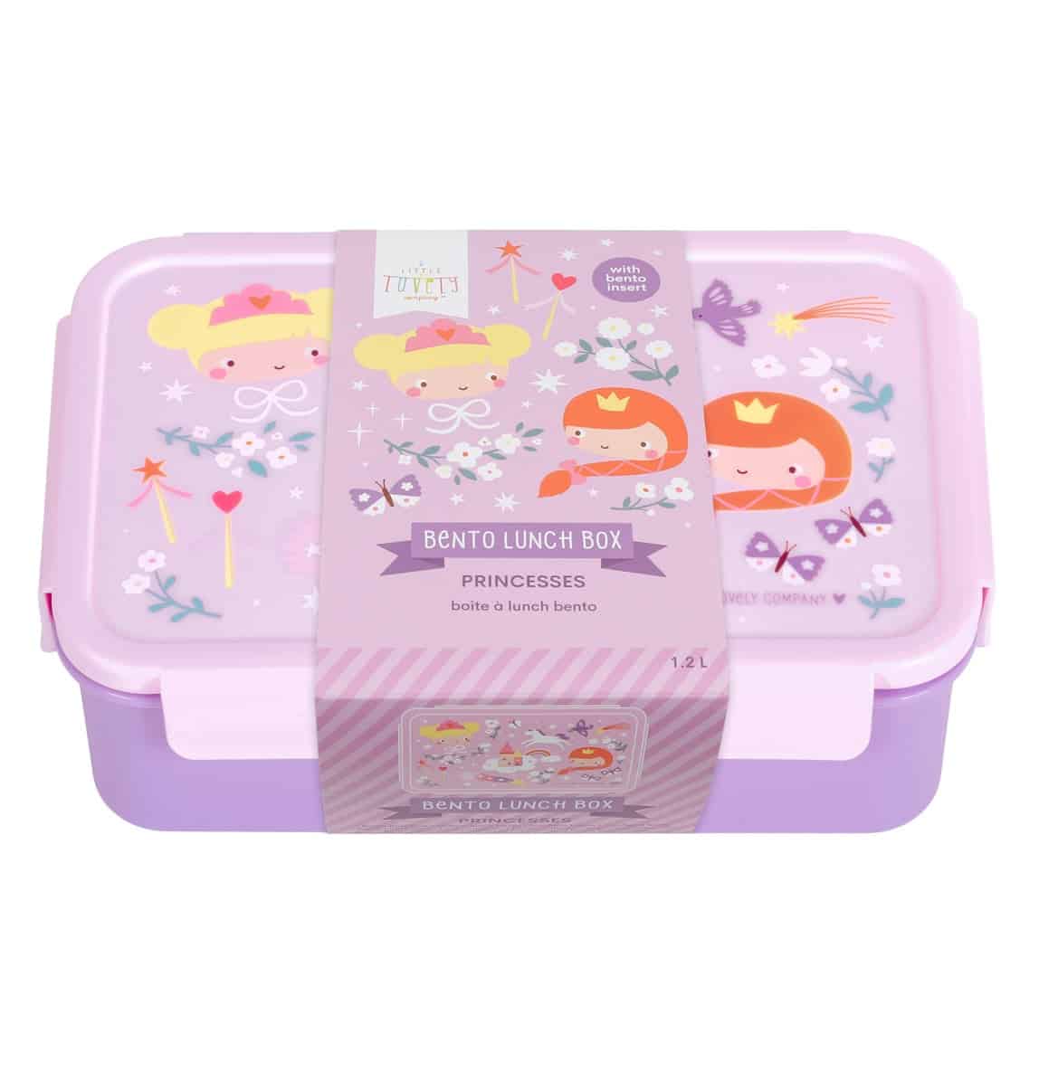 BBPRPU81-LR-4-Bento-lunch-box-Princesses A little lovely company Σετ 4 δοχεία φαγητού Lunch & Snack Box - Princesses - Image 1