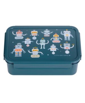 A little lovely company Σετ 4 δοχεία φαγητού Lunch & Snack Box -Robots