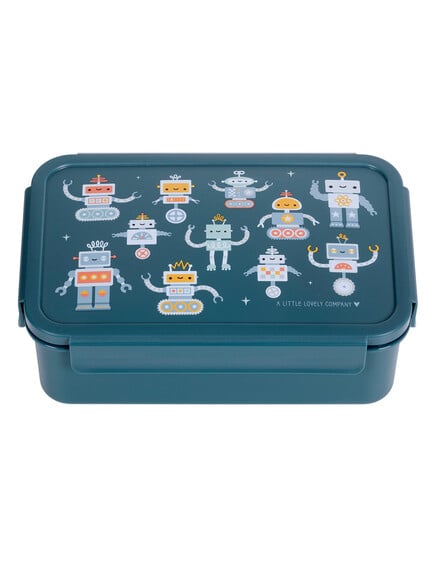 BBROBU82-LR-1-Bento-lunch-box-Robots A little lovely company Σετ 4 δοχεία φαγητού Lunch & Snack Box -Robots - Image 1