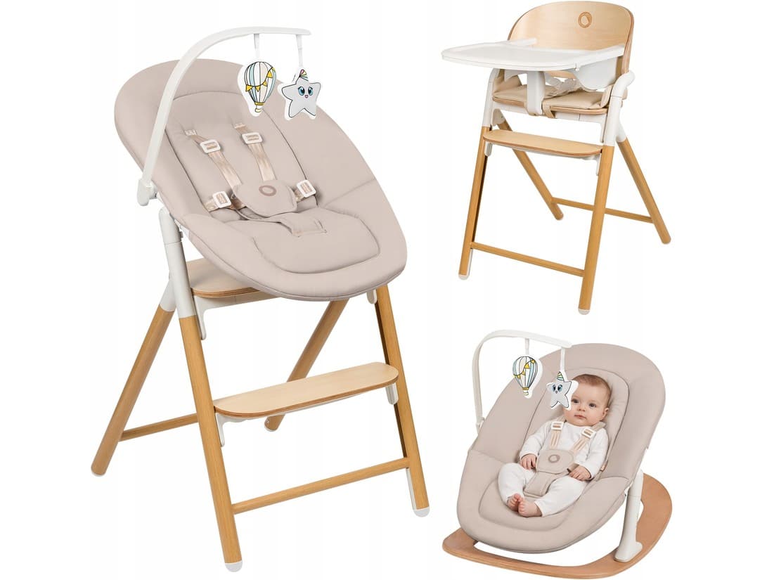 Lionelo-Celia-Set-4-σε-1-–-Ρηλάξ-και-Καρεκλάκι-Φαγητού-14 Lionelo Celia Set Ρηλάξ & Καρεκλάκι φαγητού 4 σε 1 White Natural Wood - Image 1