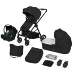 Lionelo Greet Καρότσι Βρεφικό 3 σε 1 έως 22kg Black Onyx