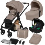 Lionelo Greet Καρότσι Βρεφικό 3 σε 1 έως 22kg Beige Taupe