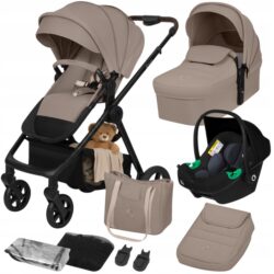 Lionelo Greet Καρότσι Βρεφικό 3 σε 1 έως 22kg Beige Taupe