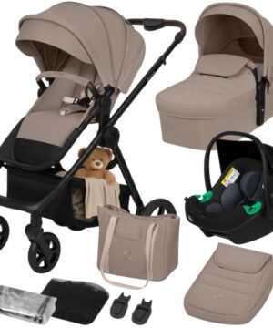 Lionelo Greet Καρότσι Βρεφικό 3 σε 1 έως 22kg Beige Taupe