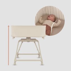 Lionelo Maddie Set Λίκνο-Ρηλάξ & Καρεκλάκι Φαγητού 3 σε 1 Beige - Image 5